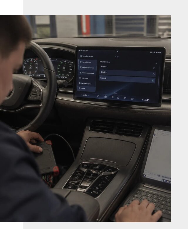 Русификация автомобиля BYD HAN для эксплуатации в Пятигорске